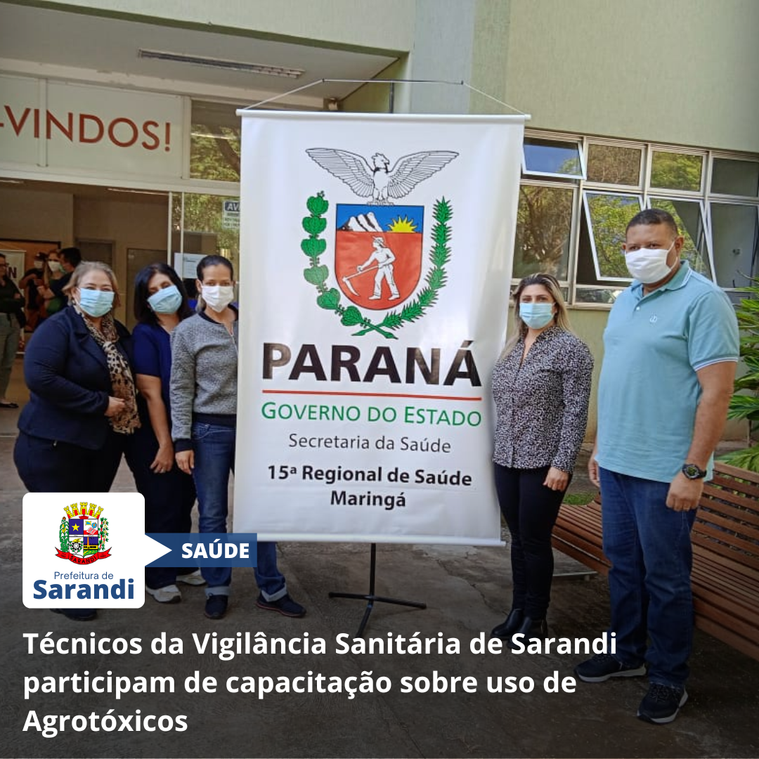 Técnicos da Vigilância Sanitária de Sarandi participam de capacitação sobre uso de Agrotóxicos